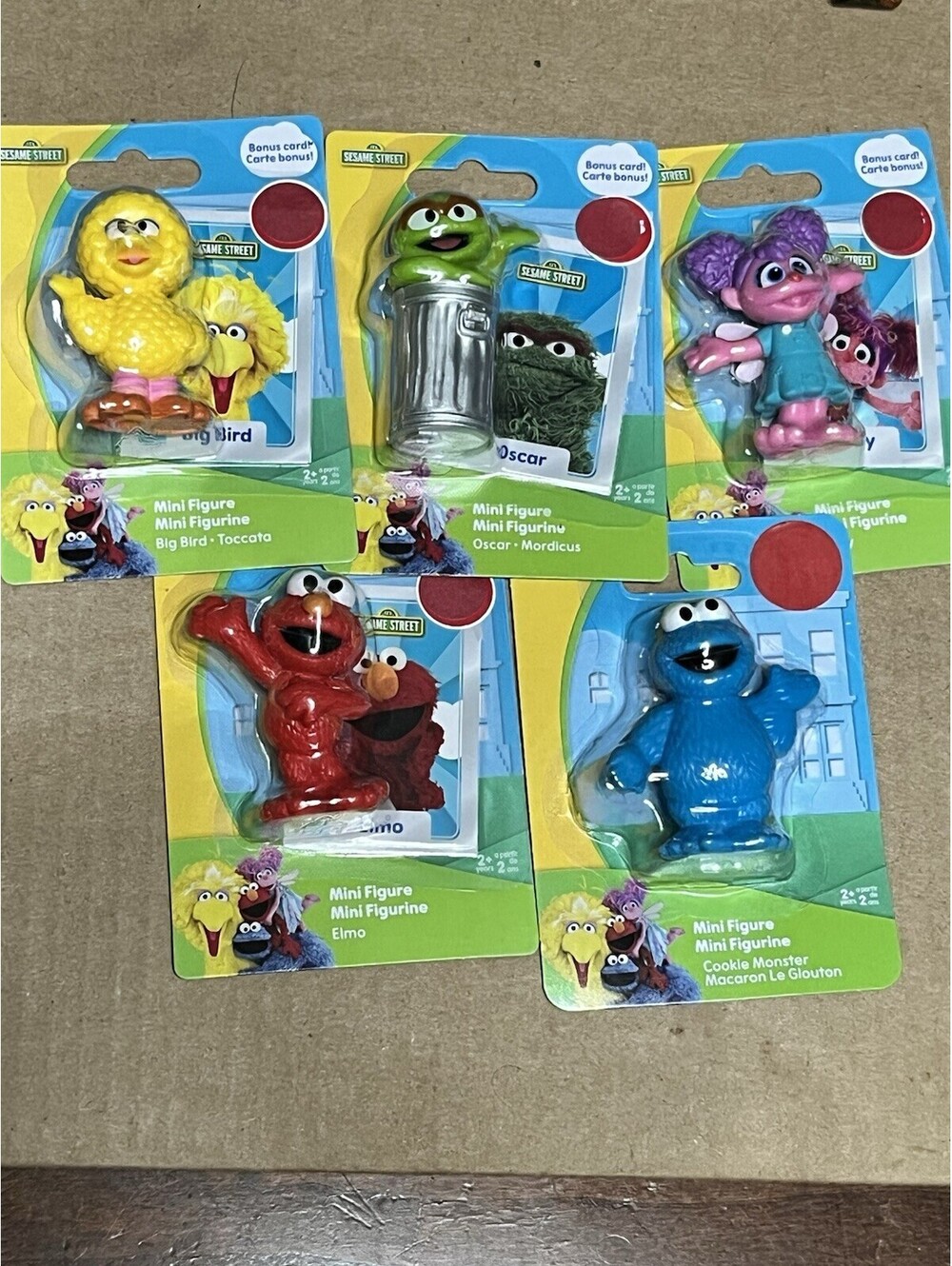 Sesame Street Elmo & Friends Collectible Mini Figurine Toys Cake Toppers Set New